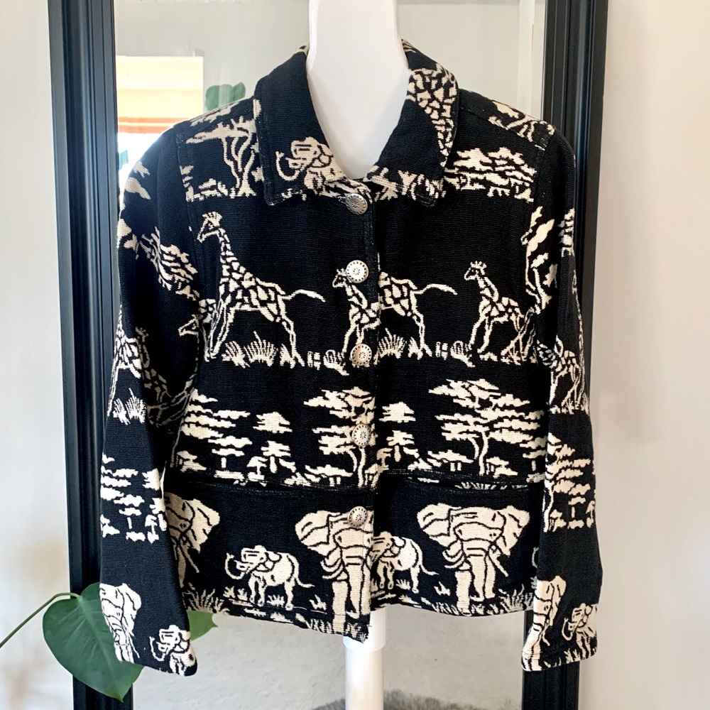 Safari Giraffe & Elephant Jacket - Picture 1 of 4